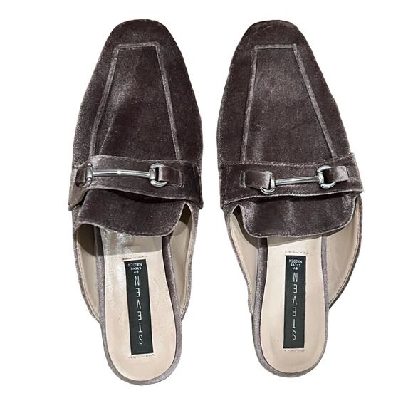 STEVEN by Steve Madden Suede Razzi Slip On Mules taupe Gray Brown color 9.5 - Picture 1 of 7